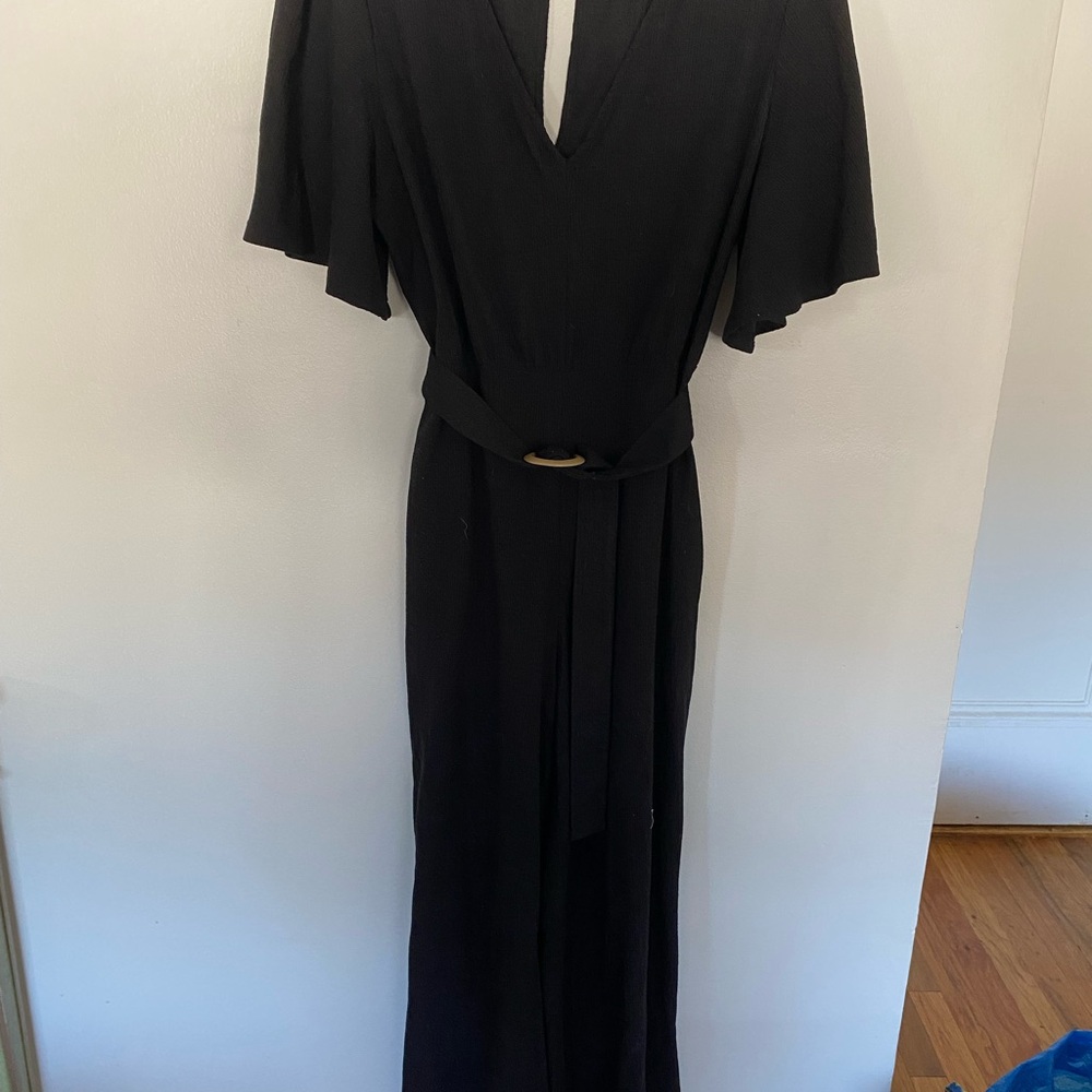 Anthropologie Black Jumpsuit
